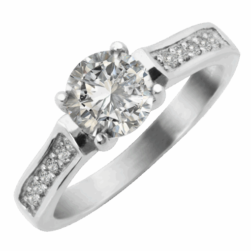 ANILLO SOLITARIO CON PIEDRA CENTRAL