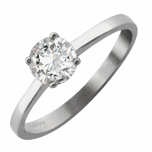 ANILLO SOLITARIO CON PIEDRA CENTRAL