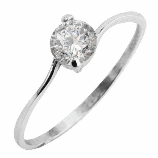 ANILLO SOLITARIO CON PIEDRA CENTRAL