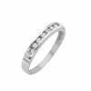 ANILLO SOLITARIO MEDIO SIN FIN CLASICO