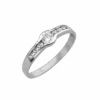 ANILLO SOLITARIO MEDIO SIN FIN CENTRAL