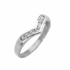 ANILLO SOLITARIO MEDIO SIN FIN TIPO V