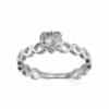 ANILLO SOLITARIO CORAZON PIEDRA CENTAL