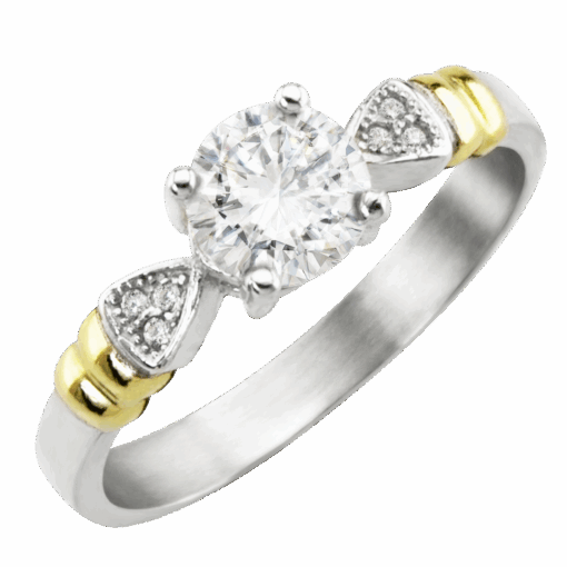 ANILLO SOLITARIO CON PIEDRA CENTRAL