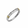 ANILLO SOLITARIO MEDIO SIN FIN CLASICO