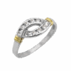 ANILLO SOLITARIO MEDIO SIN FIN TIPO INFINITO
