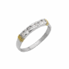 ANILLO SOLITARIO MEDIO SIN FIN TIPO OLA