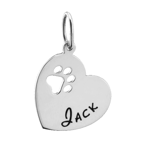 DIJE CORAZON HUELLA PERSONALIZADO