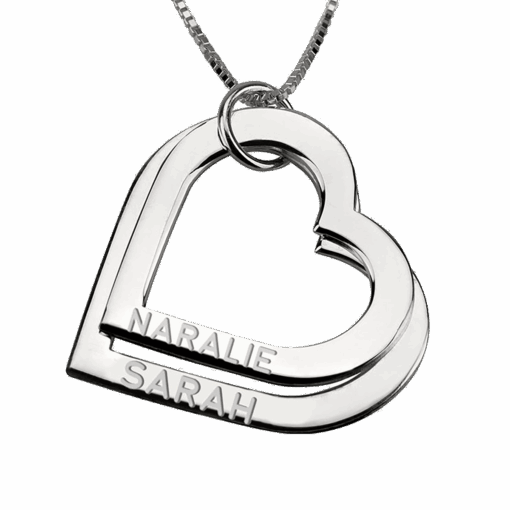 DIJE DOS CORAZONES PERSONALIZADOS