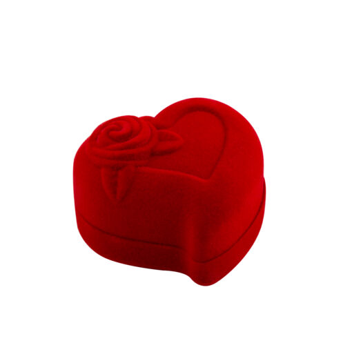 Estuche Corazón Con Flor De Pana