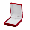 Estuche Rectangular De Pana Para Aros Y Conjunto