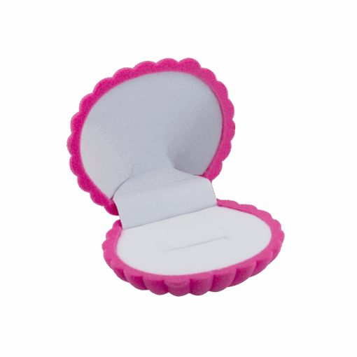 Estuche Para Anillo Concha De Mar De Pana