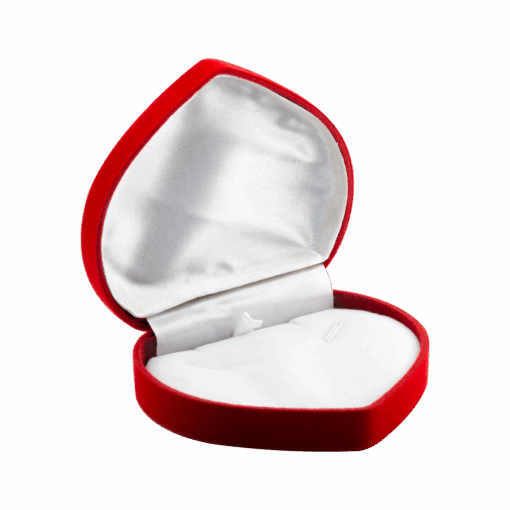 Estuche Corazón Grande De Pana Para Conjunto