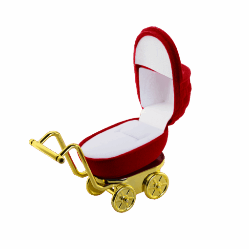 Estuche Para Anillo Coche De Bebe