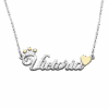 Dije Nombre Corona Corazón