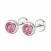 PAR DE AROS ABRIDORES REDONDO PIEDRA CUBIC