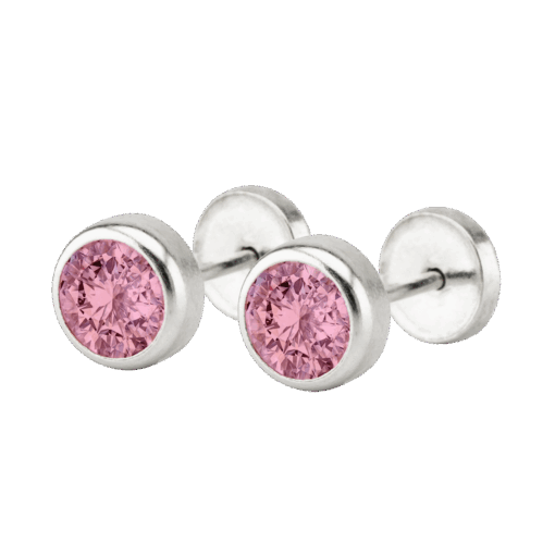 PAR DE AROS ABRIDORES REDONDO PIEDRA CUBIC