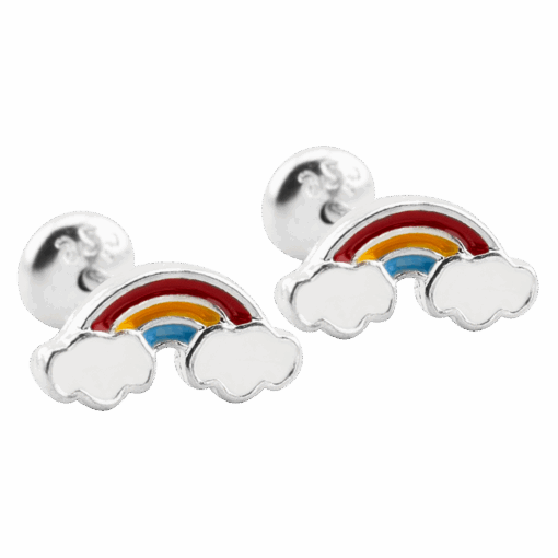 AROS ABRIDORES ARCOIRIS CON NUBES ESMALTADA