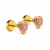 AROS ABRIDORES CORAZON PIEDRA ENGARZADA
