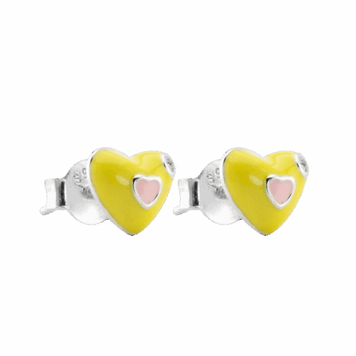 AROS CORAZON ESMALTADO