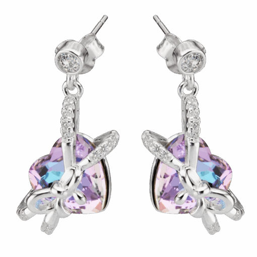 AROS COLGANTE CRISTAL SWAROVSKI CORAZON