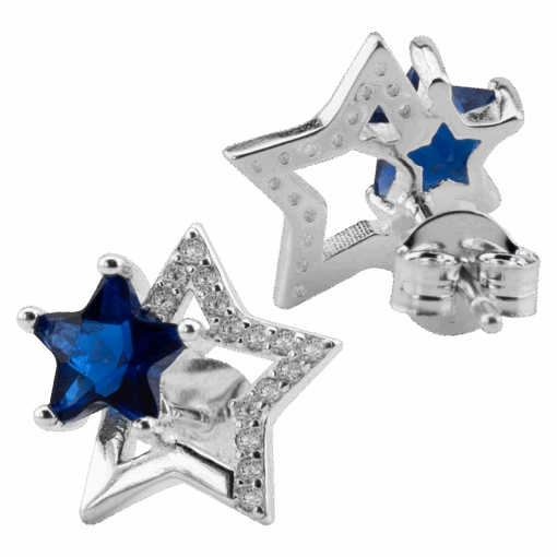 AROS DOBLE ESTRELLA CRISTAL Y PIEDRAS