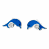AROS DELFIN ESMALTADO CON PIEDRA