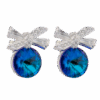 AROS LENTEJAS COLGANTE CON MOÑO CRISTAL SWAROVSKI