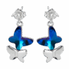 AROS DOBLE MARIPOSA CRISTAL SWAROVSKI