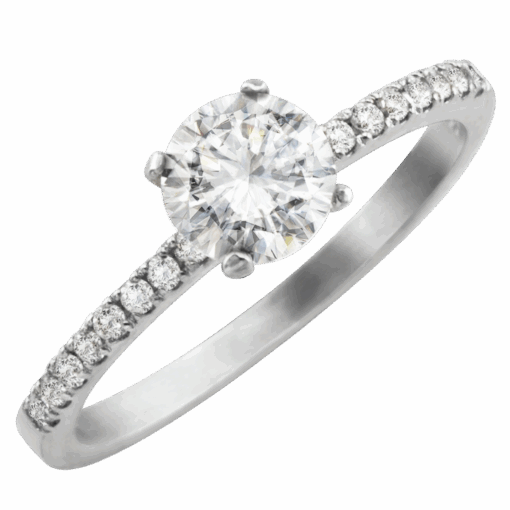 ANILLO SOLITARIO CON PIEDRA CENTRAL