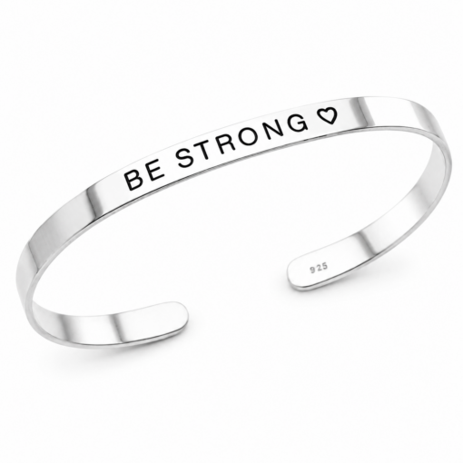 Pulsera Media Esclava 5mm Plata 925 Con Grabado Personalizado
