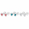 Aros Abridores Corazón De Plata 925