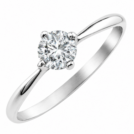 Anillo Solitario Piedra Central Plata 925