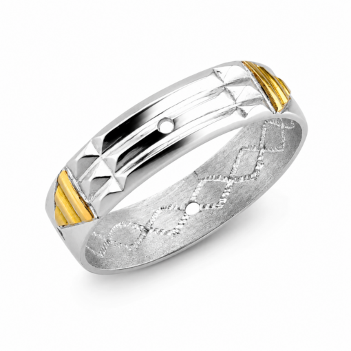 Anillo Atlante De Plata 925 Y Oro 18 K